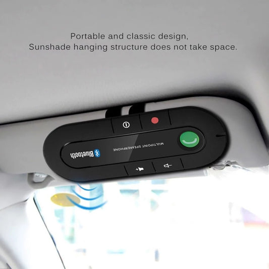 Wireless Bluetooth-compatible Handsfree Car Kit - Hobe.ie