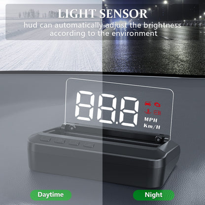 GPS HUD Display Car Alarm Projector - Hobe.ie