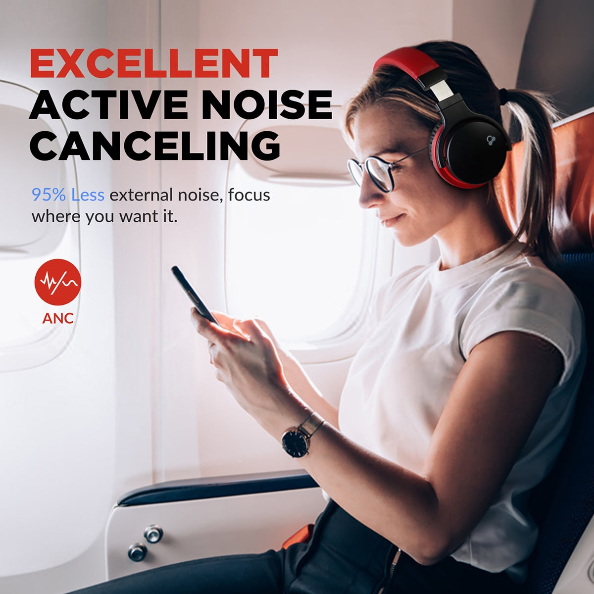 Active Noise Canceling Headphones - Hobe.ie