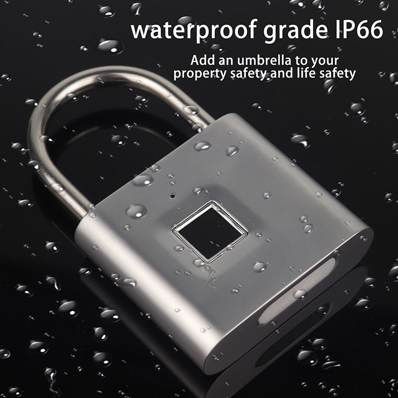 Portable Keyless Smart Fingerprint Padlock - Hobe.ie