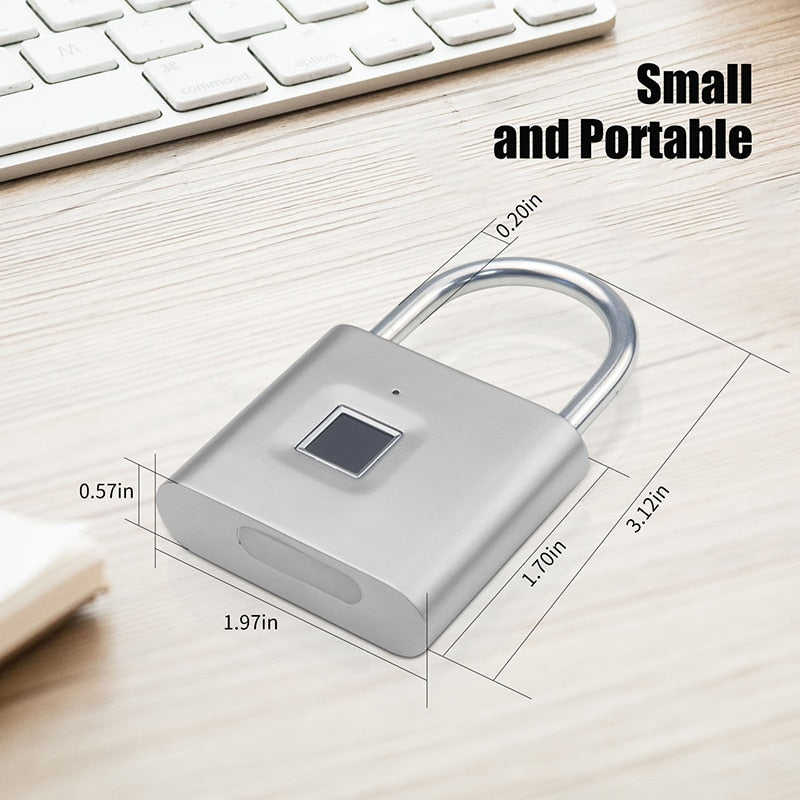 Portable Keyless Smart Fingerprint Padlock - Hobe.ie