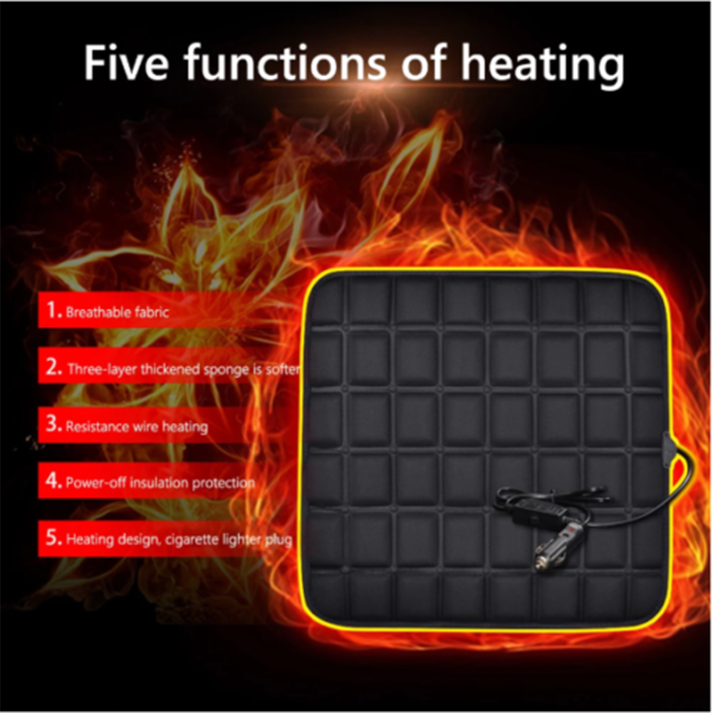 12V Heated Car Seat Heating Cushion - Hobe.ie