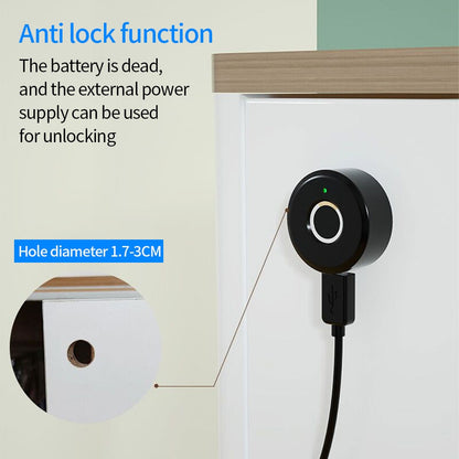 Smart Biometric Fingerprint Drawer Cabinet Lock - Hobe.ie